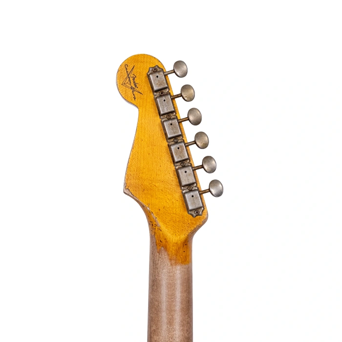 Fender Custom Shop 1961 Stratocaster Super Heavy Relic Aged Sherwood Green Over 3 Ton Sunburst Elektro Gitar